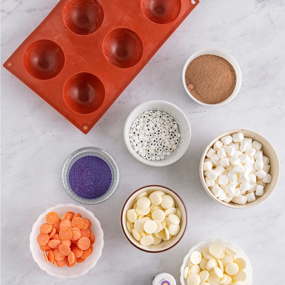 3 Molds New Bennkai Modern Bliss Hot Chocolate Bomb Maker 2inch Spheres Silicone